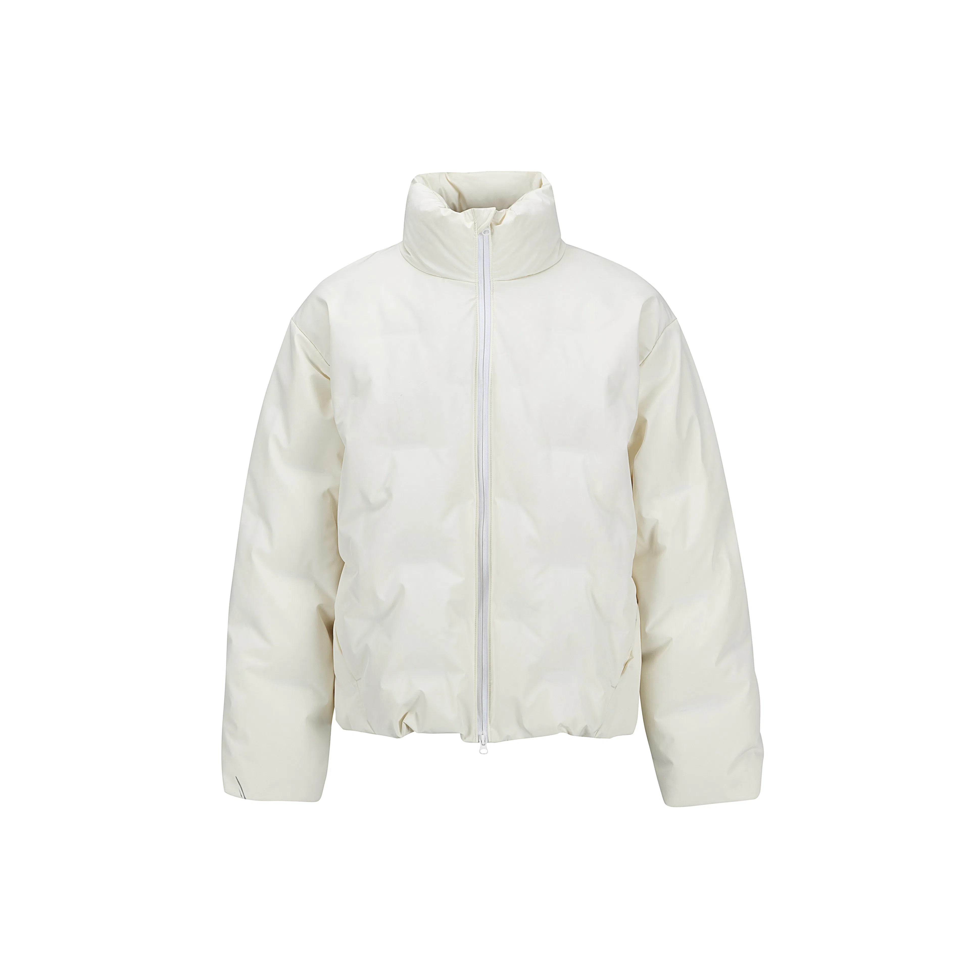 【dme】 冬季潮牌重磅日系复古休闲百搭简约街头户外运动情侣日常拉链纯色立领港风宽松上衣长袖羽绒服 男女同款