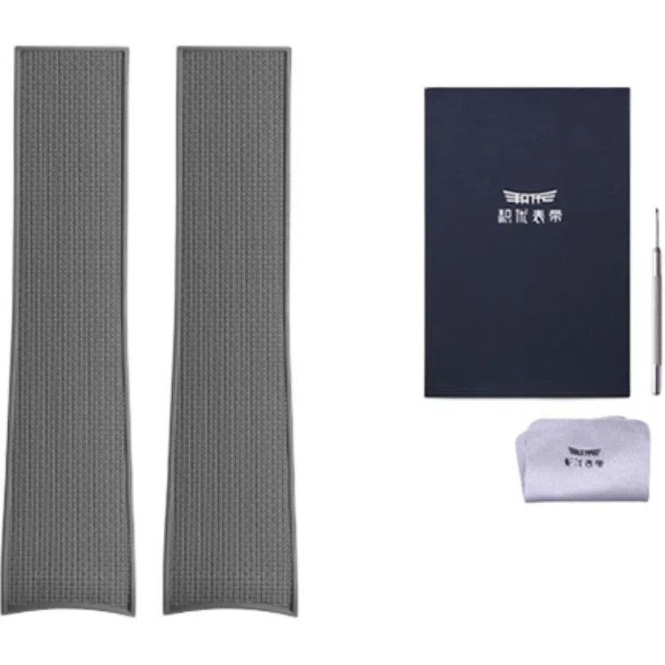 积优 浪琴康卡斯代用氟橡胶表带 适用浪琴康卡斯系列 黑色蓝色绿色灰色 男女通用