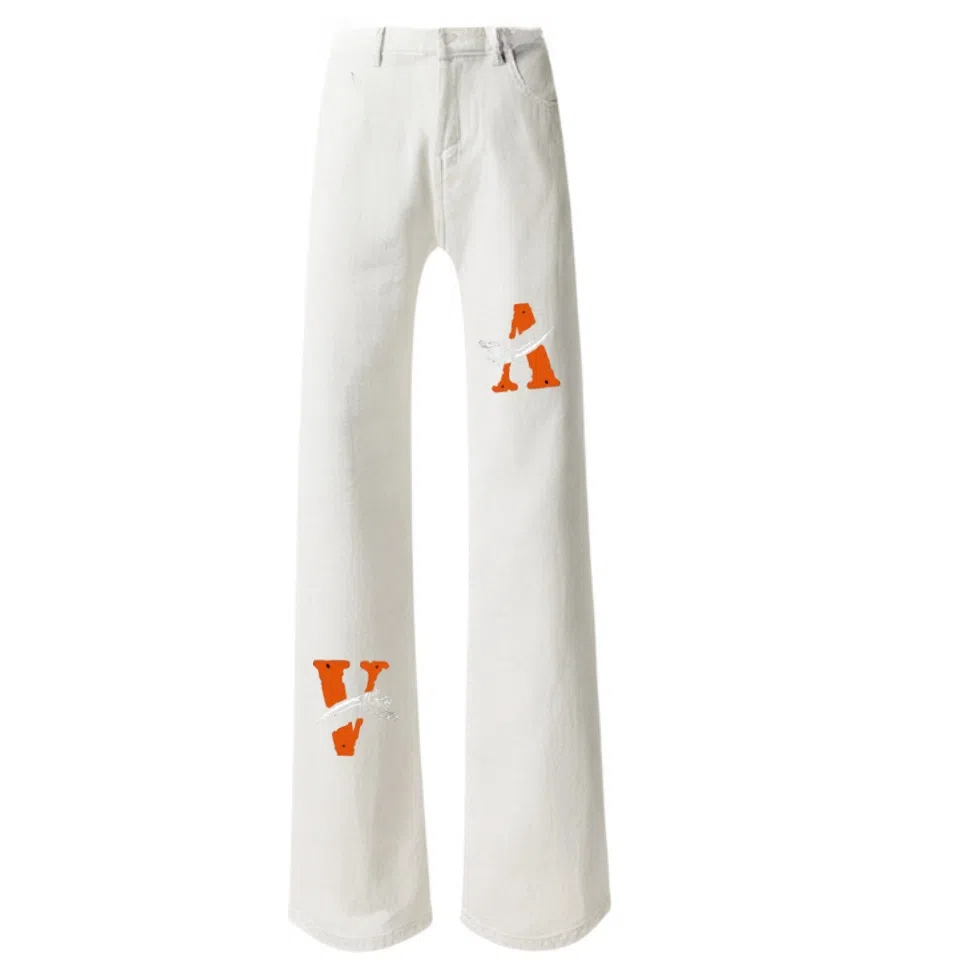 AMBER LIGHT V Leopard Print Jeans