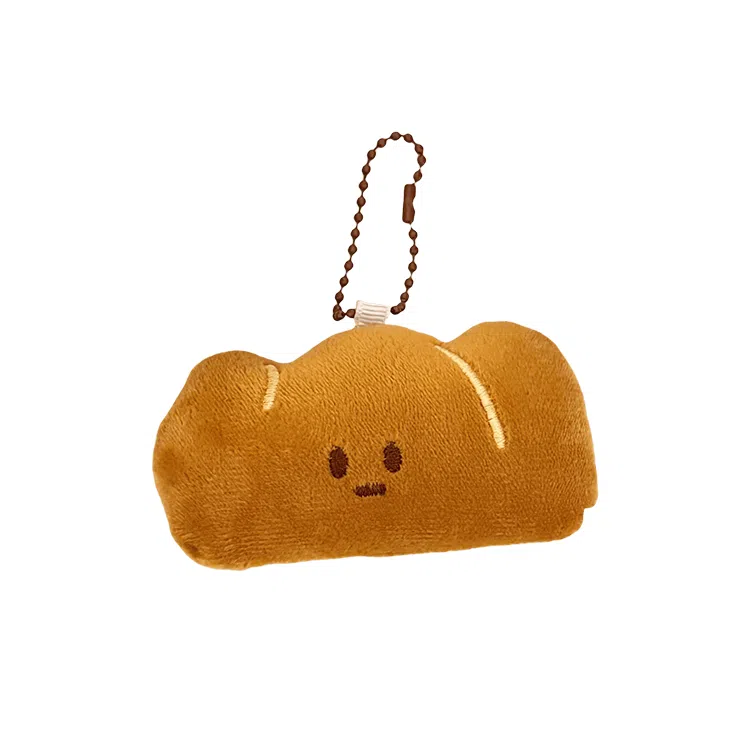 玄唐 创意卡通烘焙面包公仔百搭小玩偶 毛绒 挂件 男女同款情侣款