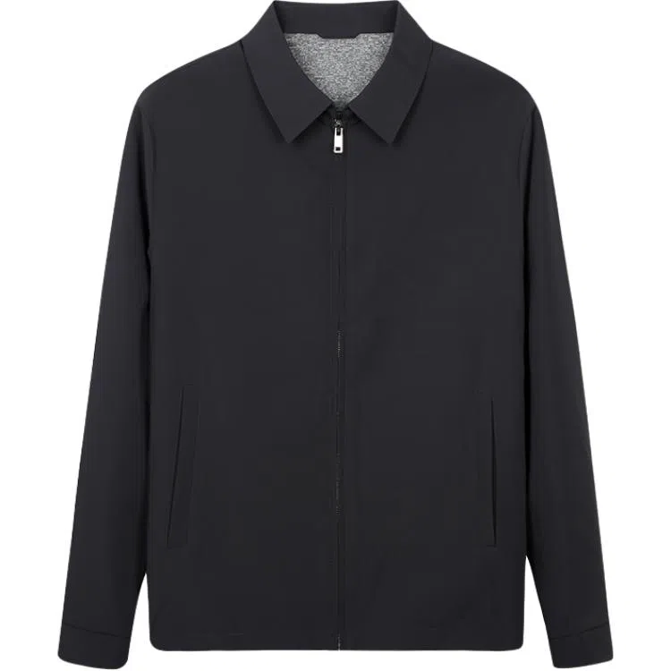 才子 男装简约弹力锦氨夹克 男款