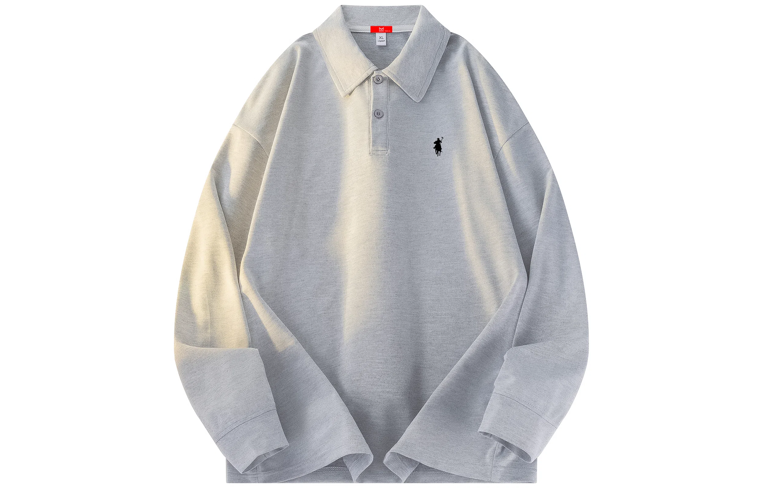 MIIOW Trend Party Series Vintage Loose Long Sleeve Polo