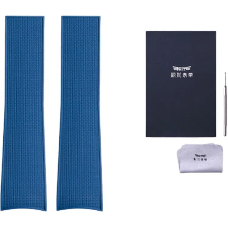 积优 浪琴康卡斯代用氟橡胶表带 适用浪琴康卡斯系列 黑色蓝色绿色灰色 男女通用