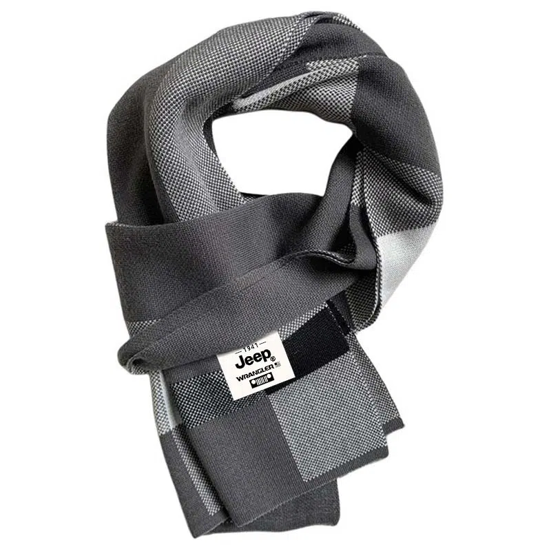 Jeep Knit Plaid Scarf