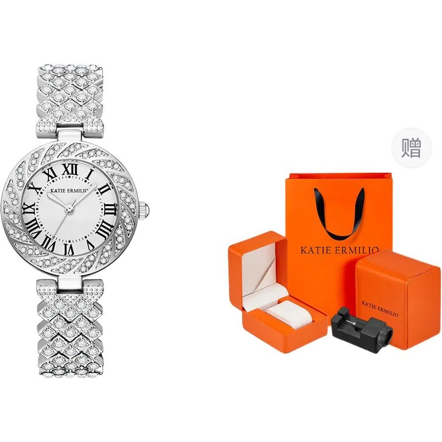 Katie Ermilio Quartz Watch Silver Dial 29mm