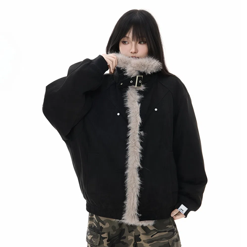 【dme】 潮流复古美式座山雕设计感加厚保暖外套高街休闲棉衣时尚冬款无性别主义中性棉服 男女同款