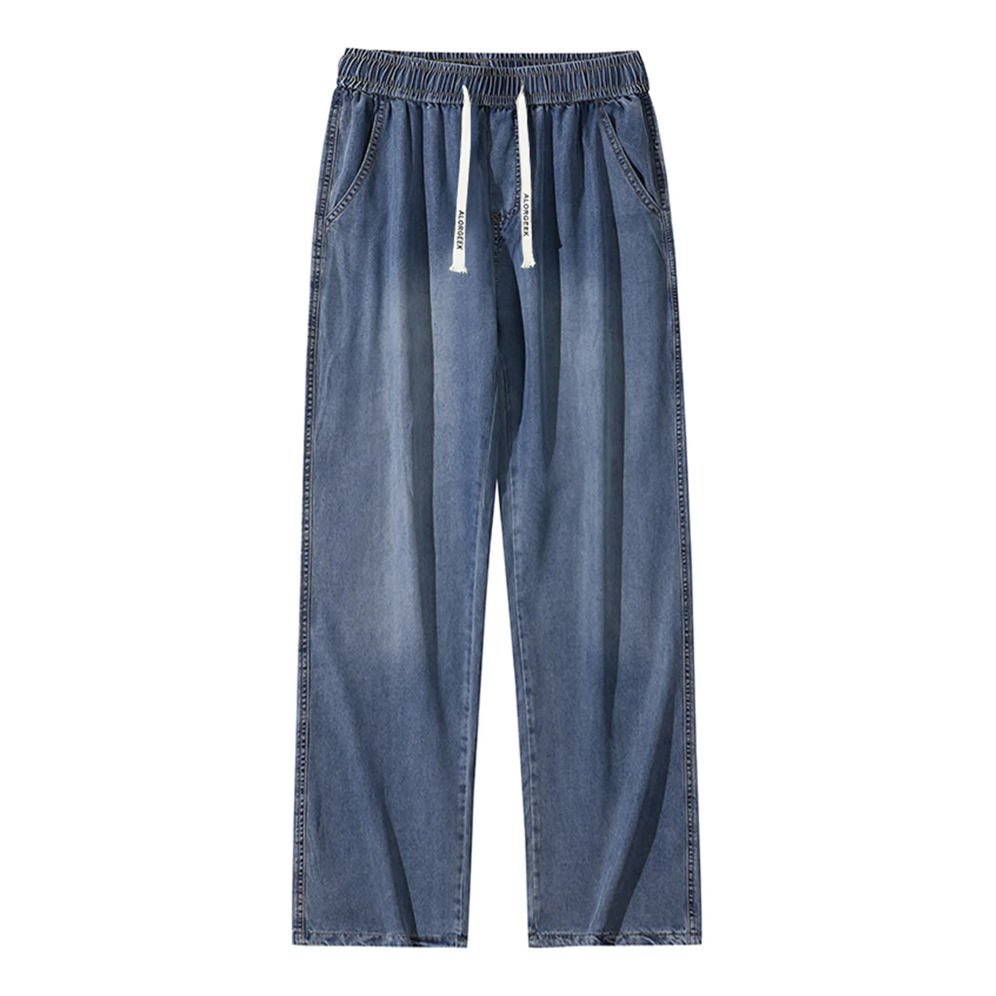 ALORGEEK Wide Leg Denim Pants