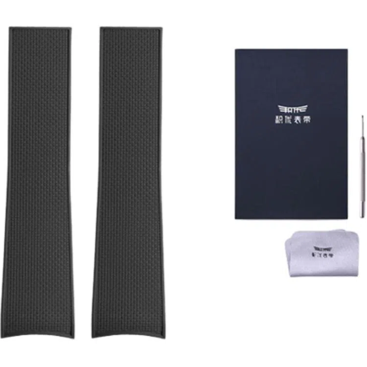 积优 浪琴康卡斯代用氟橡胶表带 适用浪琴康卡斯系列 黑色蓝色绿色灰色 男女通用