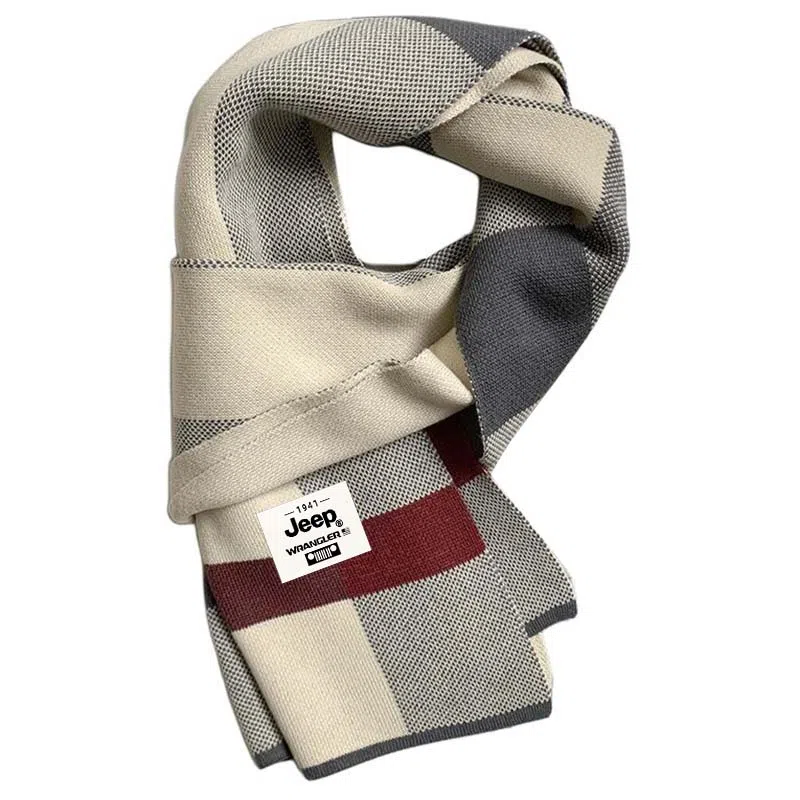 Jeep Knit Plaid Scarf