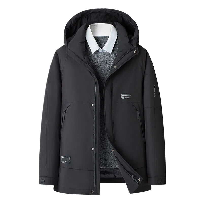 SNOW FLYING Mid-Length Down Jacket