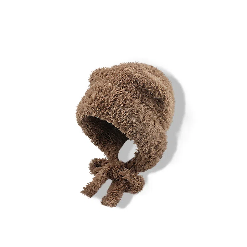 Youwei Plush Koala Ear Knit Hat