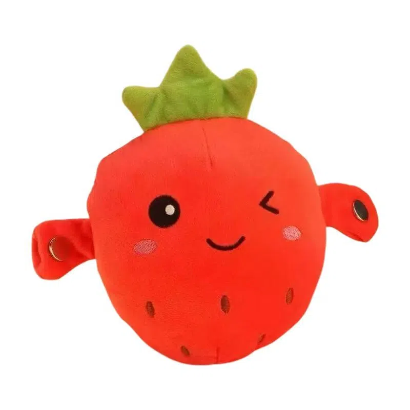 欧洛伊 草莓香蕉水果毛绒玩偶节拍感应亲子琴音乐互动 智能玩具