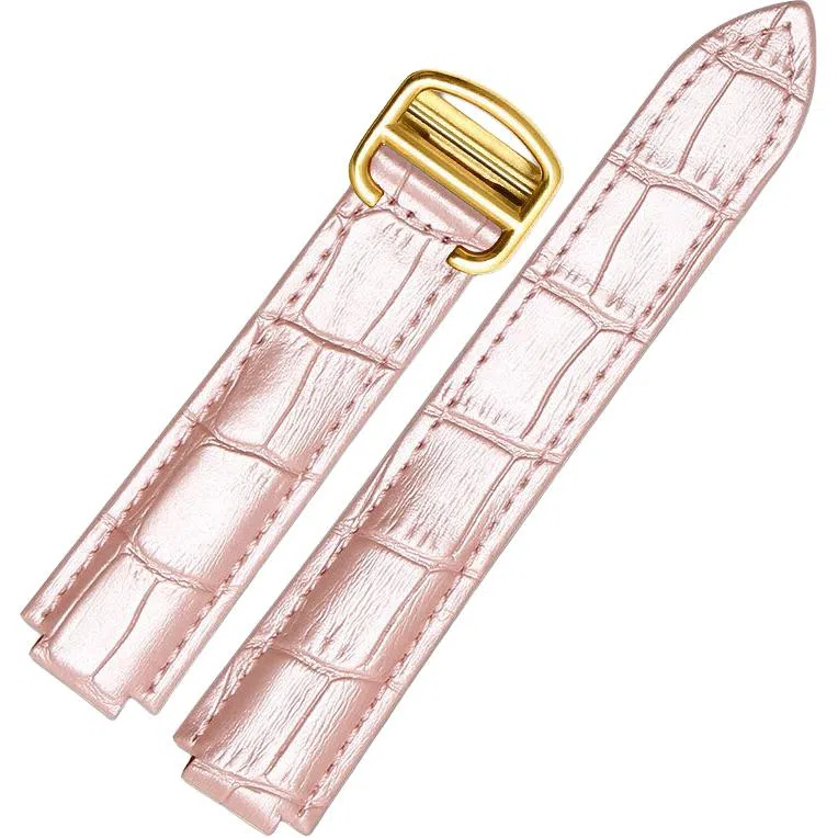 港爵适用于卡地亚表带真皮蓝气球手表带凸口系列牛皮手表配件男女通用款手表表链手表表带