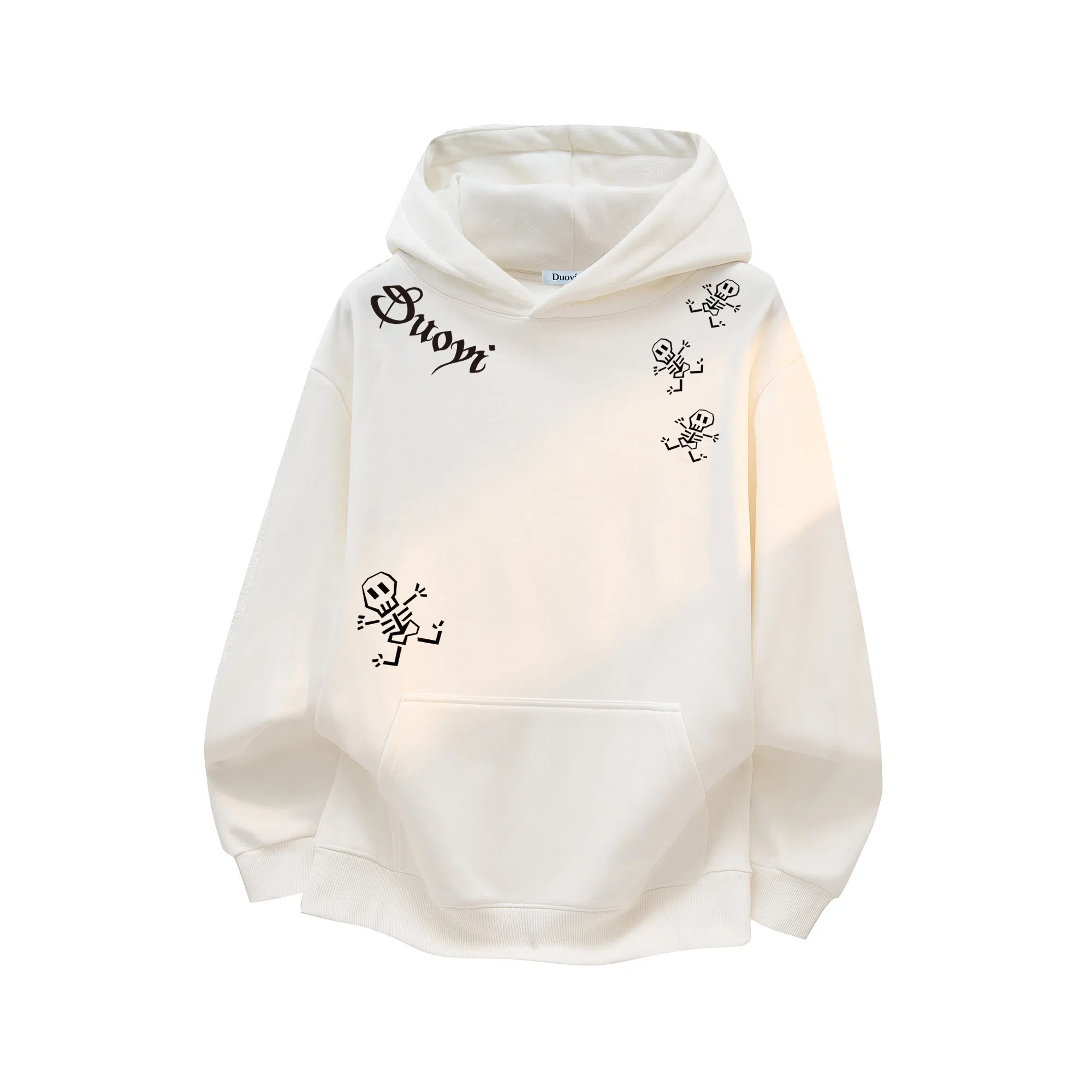 Duoyi Skull Logo Hoodie