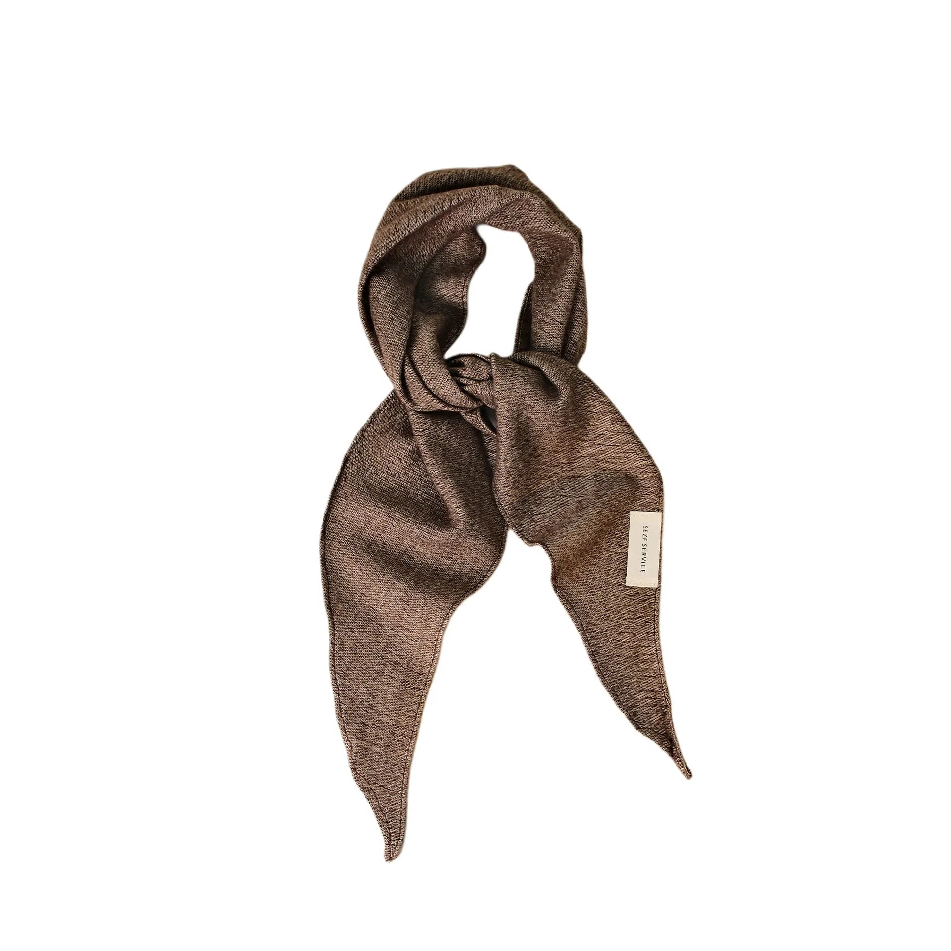 艾佳微 美拉德配色暖色调格子高级感小披肩外搭护颈围巾系领巾护脖 聚酯纤维 丝巾 男女同款情侣款