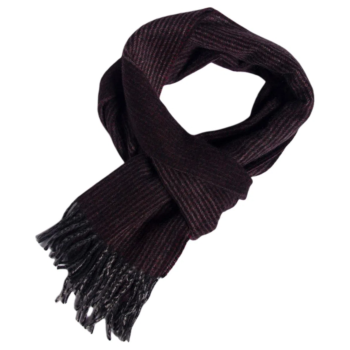 红豆 时尚柔软百搭舒适  山羊绒 绒线围巾 男款