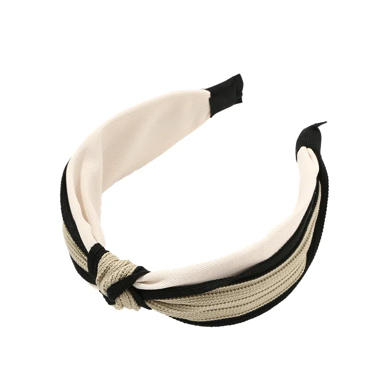 如花梦 小香风 秋冬针织宽边打结头箍高颅顶头饰 布艺 发箍 女款