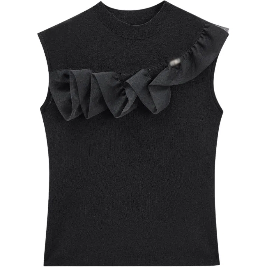 爱依服 法式性感小女人百搭背心 女款