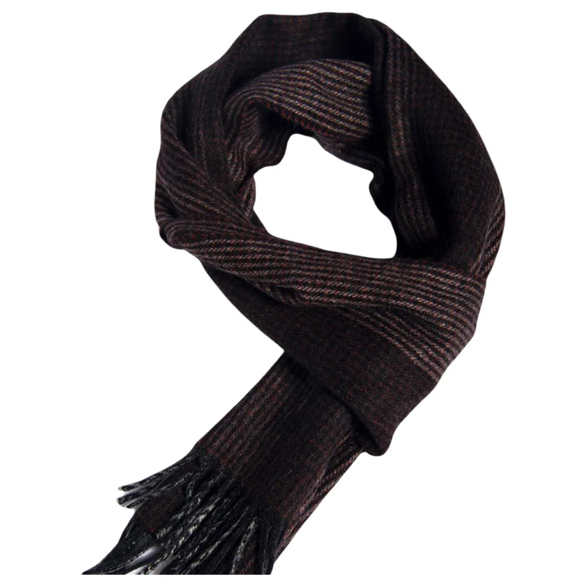 红豆 时尚柔软百搭舒适  山羊绒 绒线围巾 男款