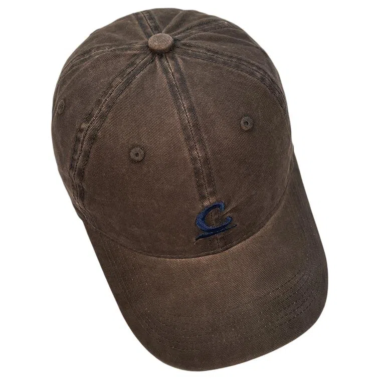 山一丸 复古软顶字母刺绣显脸小遮阳防晒帽潮 聚酯纤维 鸭舌帽 男女同款情侣款