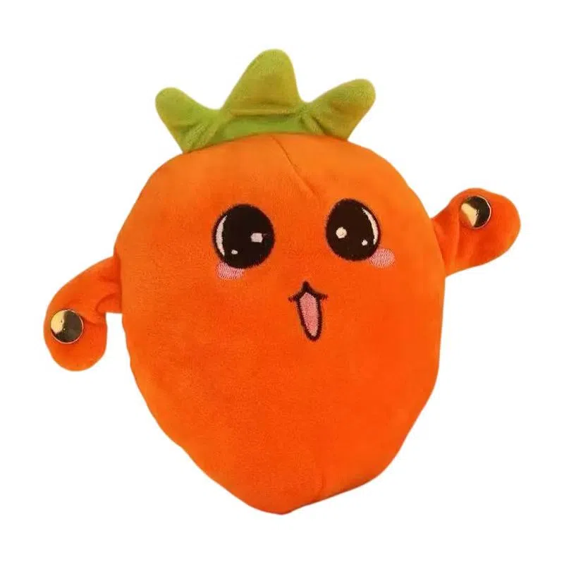 欧洛伊 草莓香蕉水果毛绒玩偶节拍感应亲子琴音乐互动 智能玩具