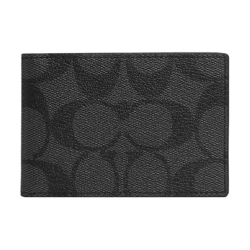 COACH Billfold Wallet 10 Black