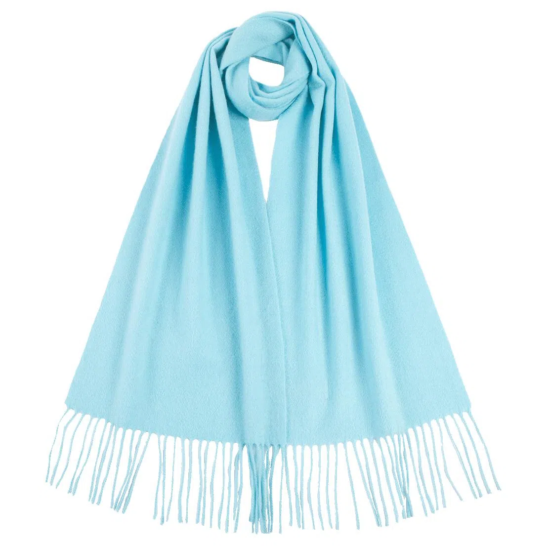 红豆 纯色简约时尚百搭 山羊绒 绒线围巾 男女同款情侣款