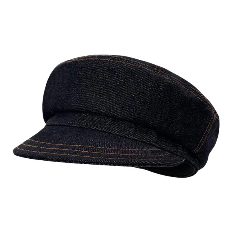 山一丸 牛仔系软顶休闲显脸小 涤纶 贝雷帽 女款