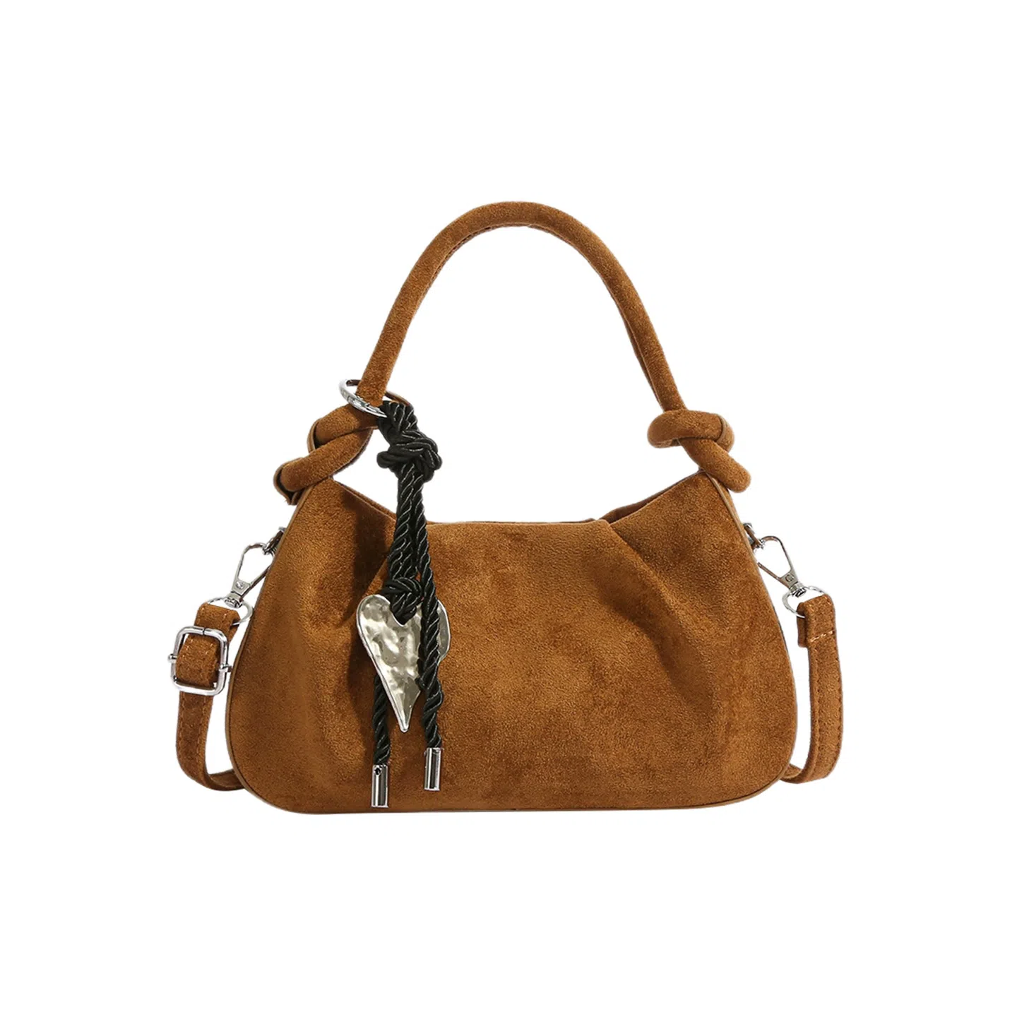 JANE KLAIN Vintage Suede Cloud Bag