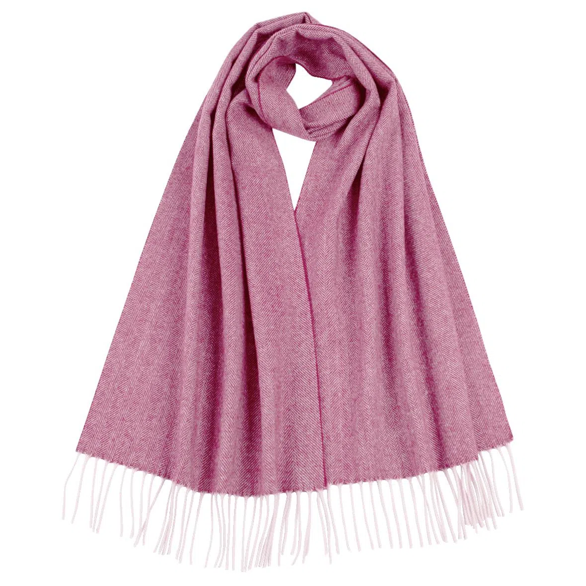 红豆 纯色柔软舒适优雅百搭 山羊绒 绒线围巾 男款