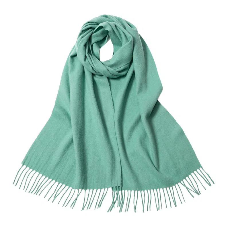 红豆 简约轻盈时尚百搭优雅 山羊绒 绒线围巾 男女同款情侣款