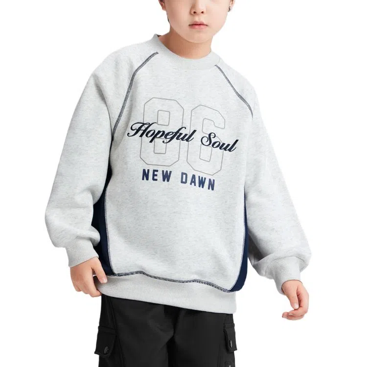 左西卫衣 加绒圆领保暖防静电耐磨透气 儿童款