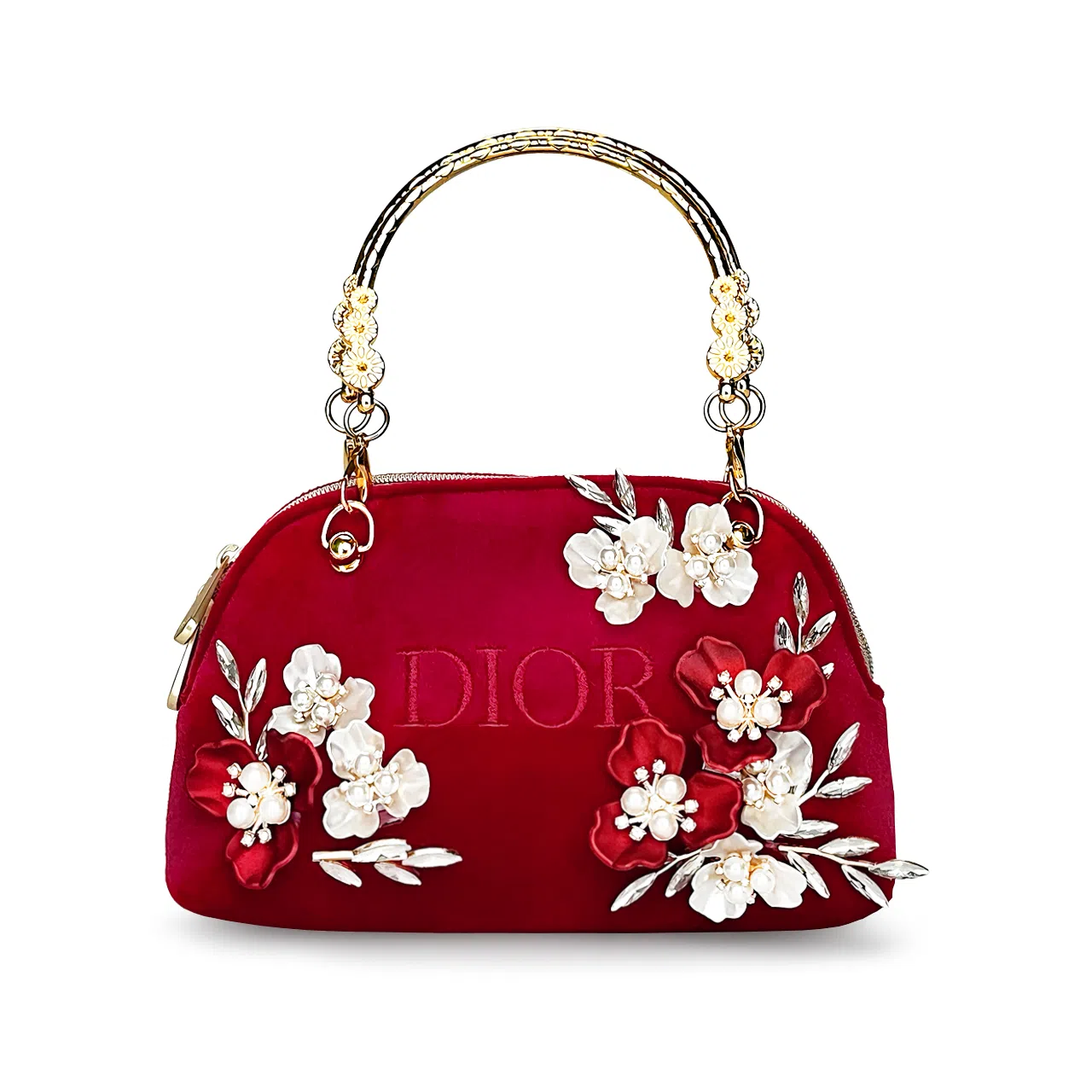 DIOR Custom Makeup Bag Velvet Red