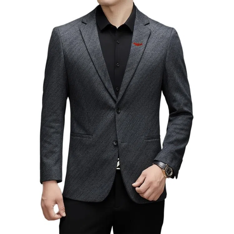 大白鲨 品牌轻奢高档休闲时尚百搭西服高级感正装商务单西上衣西装 男款