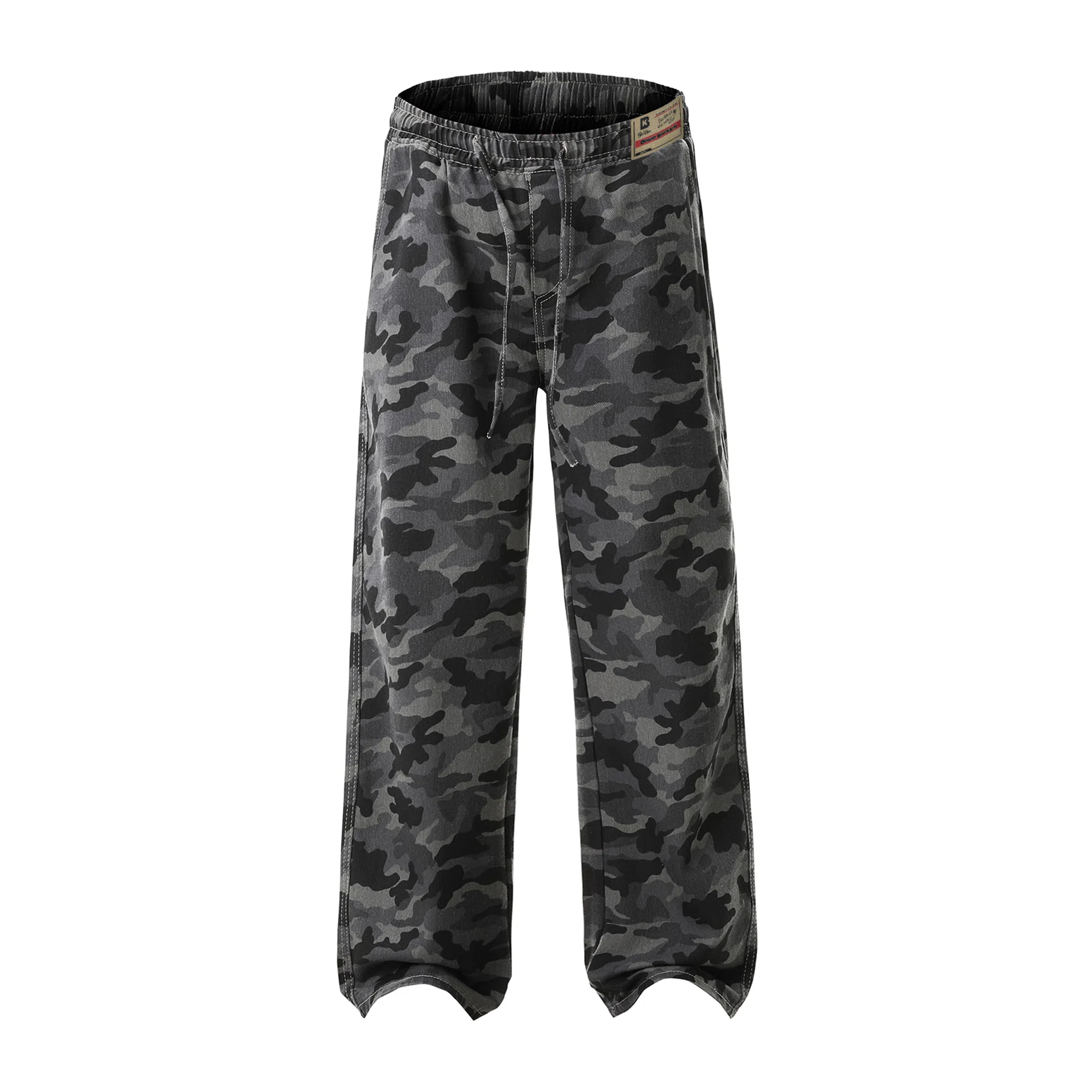 大卫贝肯 美式复古街头迷彩设计时尚流行个性日常通勤百搭舒适休闲裤 男女同款