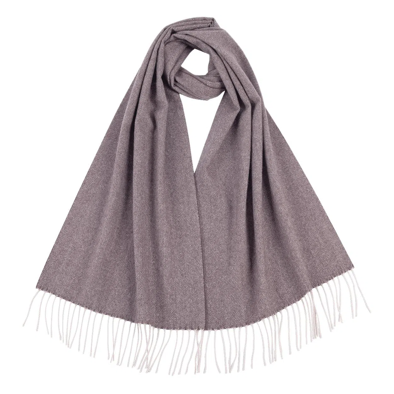 红豆 纯色柔软舒适优雅百搭 山羊绒 绒线围巾 男款