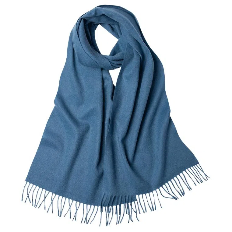 红豆 简约轻盈时尚百搭优雅 山羊绒 绒线围巾 男女同款情侣款