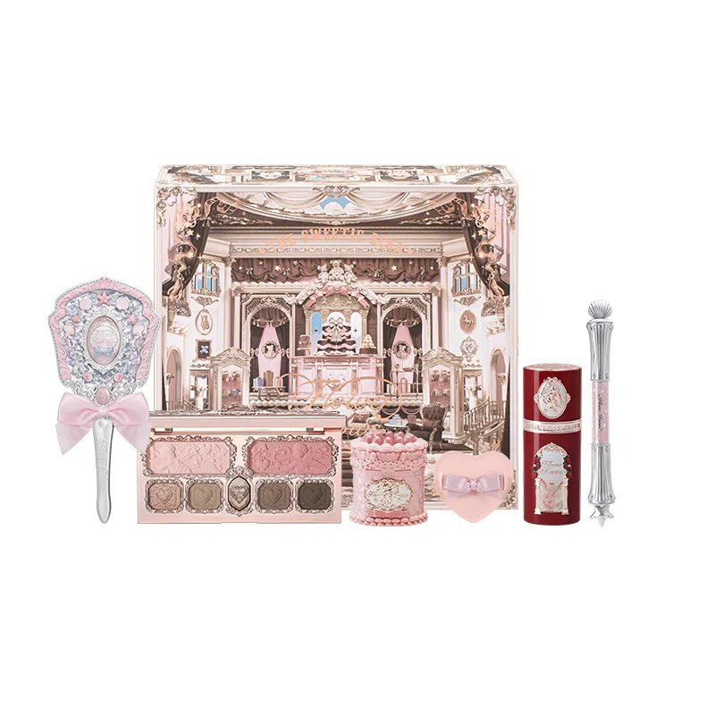 花知晓 草莓丘比特 花野郁金香礼盒彩妆套装 易上色气色 六件套