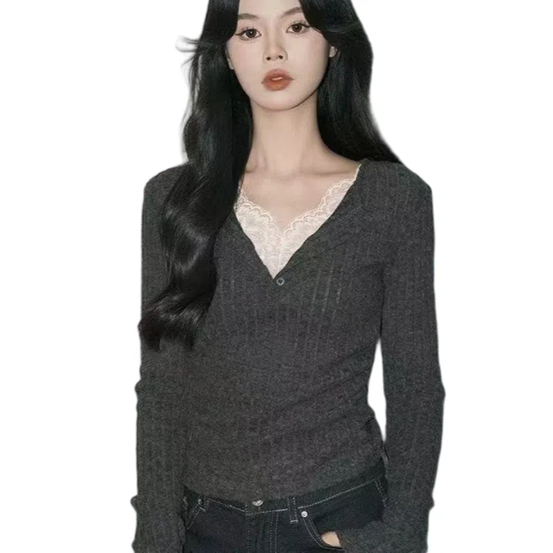 望莱仕 适中修身长袖针织衫 女款