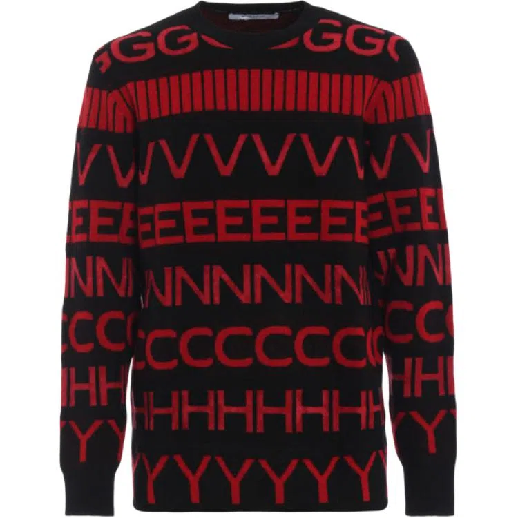 纪梵希 满印圆领长袖毛衣 男款