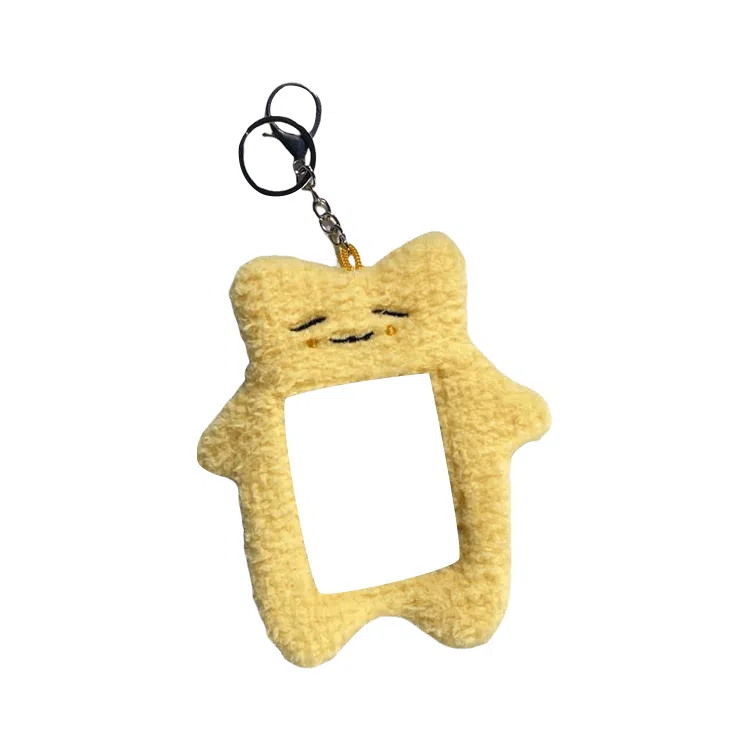 心水好物 日韩可爱黄油君小猫小兔卡通爱豆小卡展示保护套 毛绒 挂件 男女同款情侣款