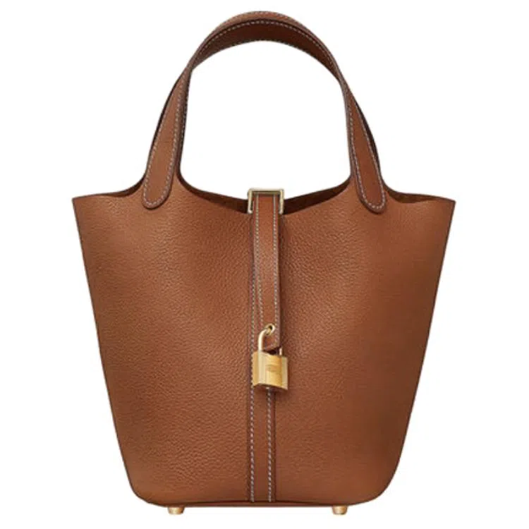 HERMES Picotin Lock 18 Barenia Faubourg 34 Fauve