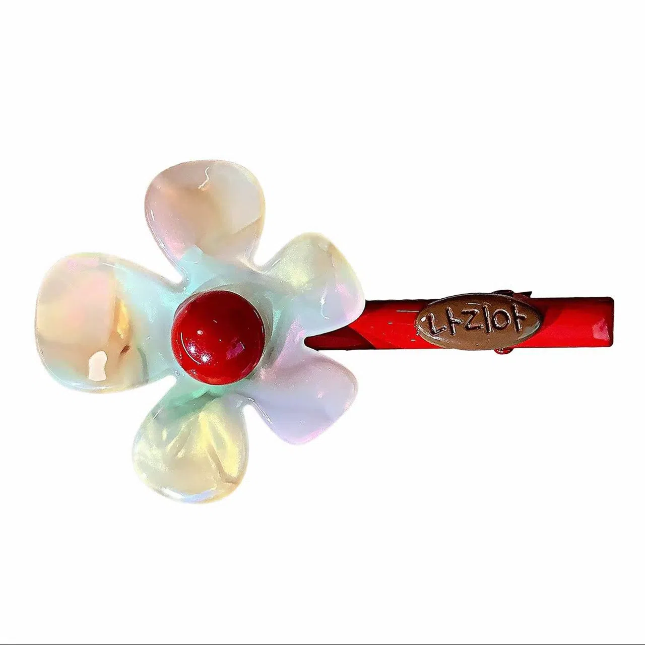 尚先生 韩国东大门小众设计感炫彩色花朵发夹少女感刘海碎发夹头饰 醋酸 边夹 女款