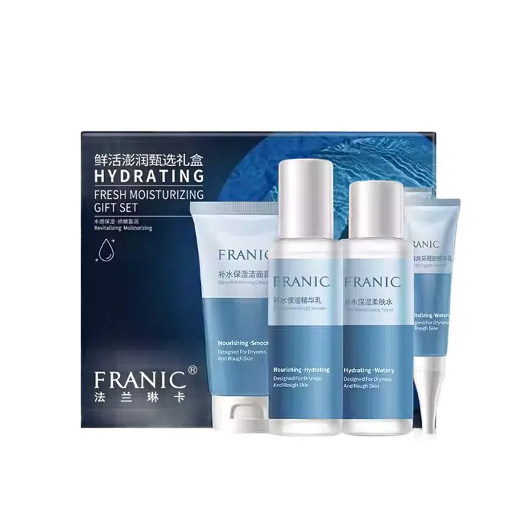 法兰琳卡 鲜活澎润护肤套装 清爽修护 四件套
