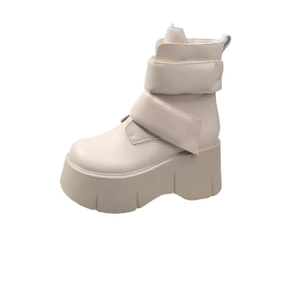 CHERRY&KALIKA Retro Casual Ankle Boots 8CM