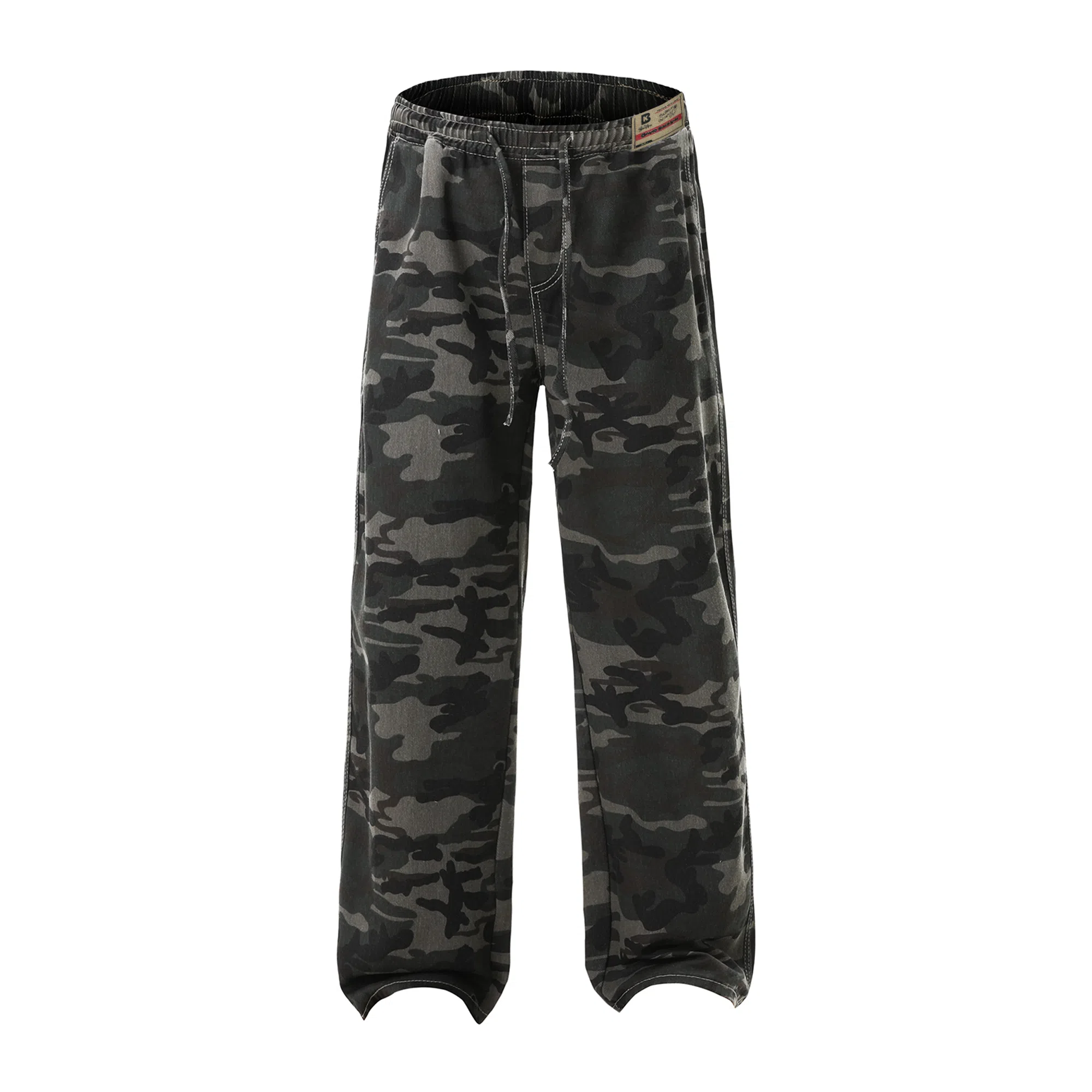 大卫贝肯 美式复古街头迷彩设计时尚流行个性日常通勤百搭舒适休闲裤 男女同款