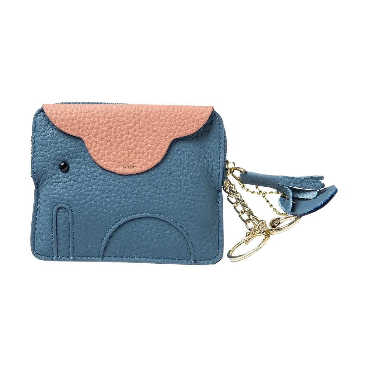 掐尖 可爱小象硬币包钥匙扣收纳包 头层牛皮 零钱包 常规 女款 多色