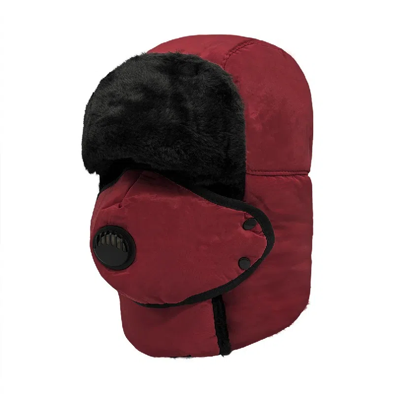 梦特娇 骑车防风防寒 聚酯纤维 雷锋帽 男女同款情侣款