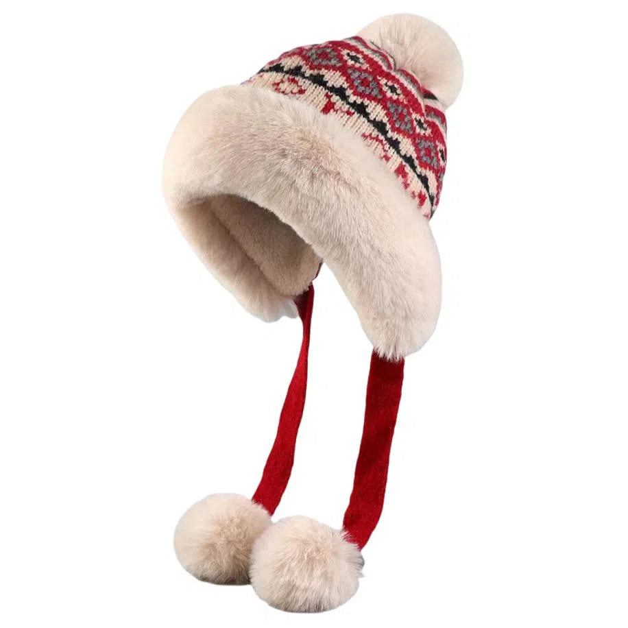 梦特娇 护耳防寒 毛线 绒线帽 男女同款情侣款