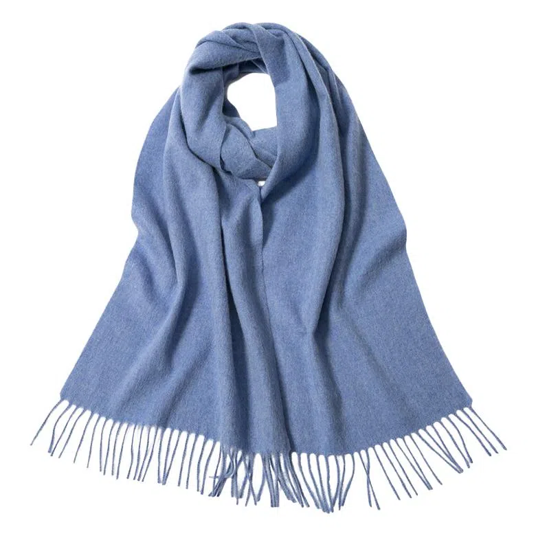 红豆 简约轻盈时尚百搭优雅 山羊绒 绒线围巾 男女同款情侣款